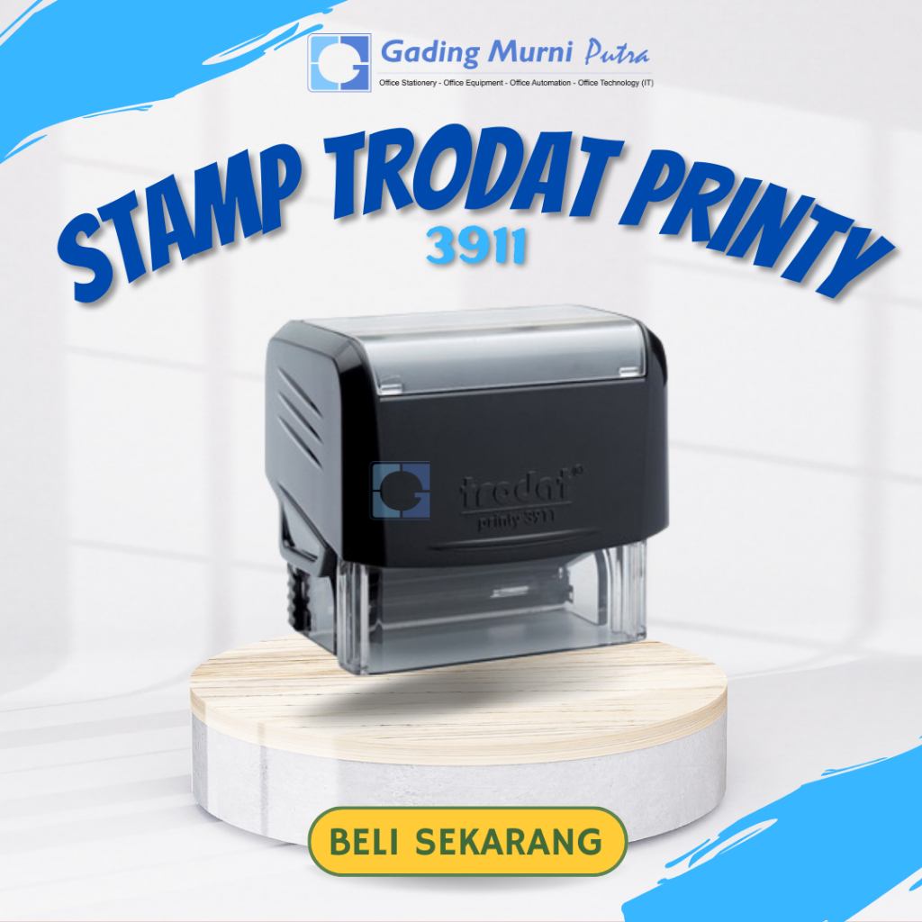 แสตมป์ Trodat Printy 3911 ดั้งเดิมแบบไม่มีตัวอักษร