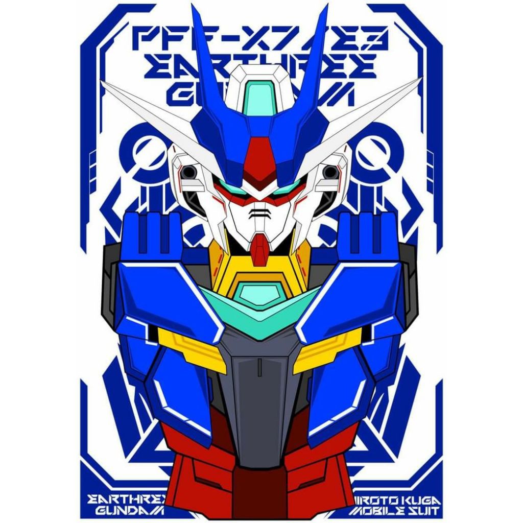 Gundam ROBOT VECTOR สติกเกอร์ พิมพ์ลายหุ่นยนต์ ใช้ง่าย สําหรับติดตกแต่งเสื้อยืด เสื้อแจ็กเก็ต หมวก และอื่นๆ คุณภาพสูง