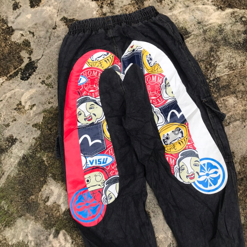 กางเกง Evisu jogger มือสอง preloved
