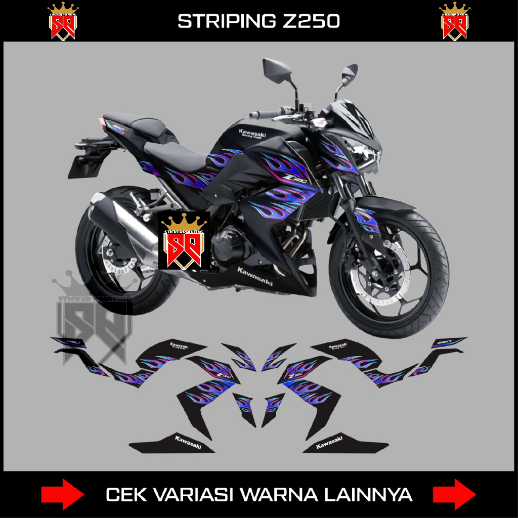 สติ๊กเกอร์ NINJA Z250 STRIPING DECAL / KAWASAKI NINJA Z 250