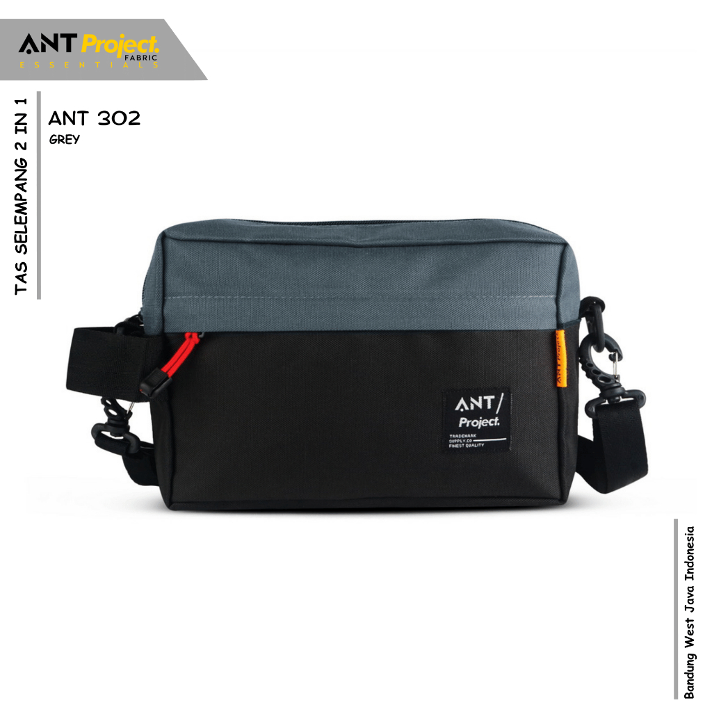 ANT PROJECT - กระเป๋าคลัทช์ ANT 302 GREY Combination