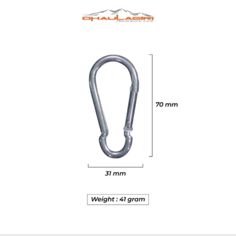 Dhahaagiri CA 9007 Carabiner/Carabiner Screw Lock/Carabiner Mountaineering 8 รูป
