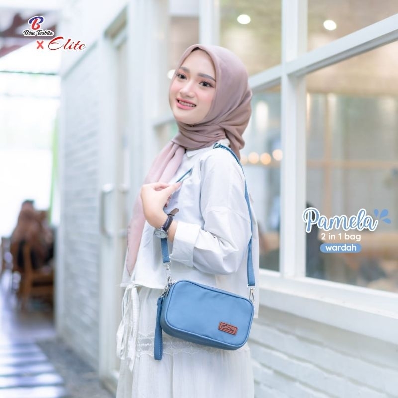 Pamela 2 IN 1 Bag By Elite original กระเป๋าสะพายไหล่ผู้หญิงใหม่ล่าสุด