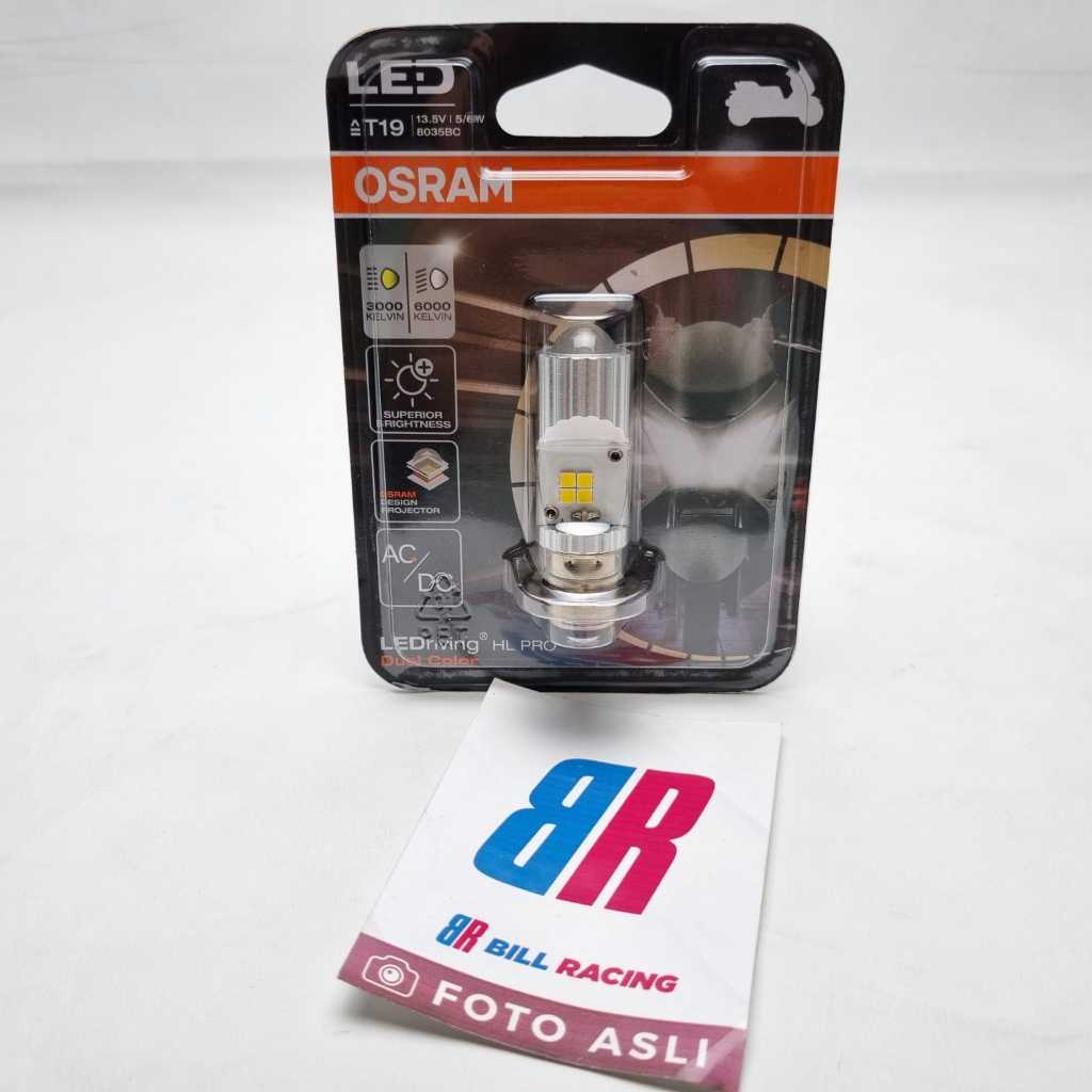 Osram LED PRO Dual Color T19 H6 M5 AC DC Kaki1 Mini Projector ไฟมอเตอร์ไซค์