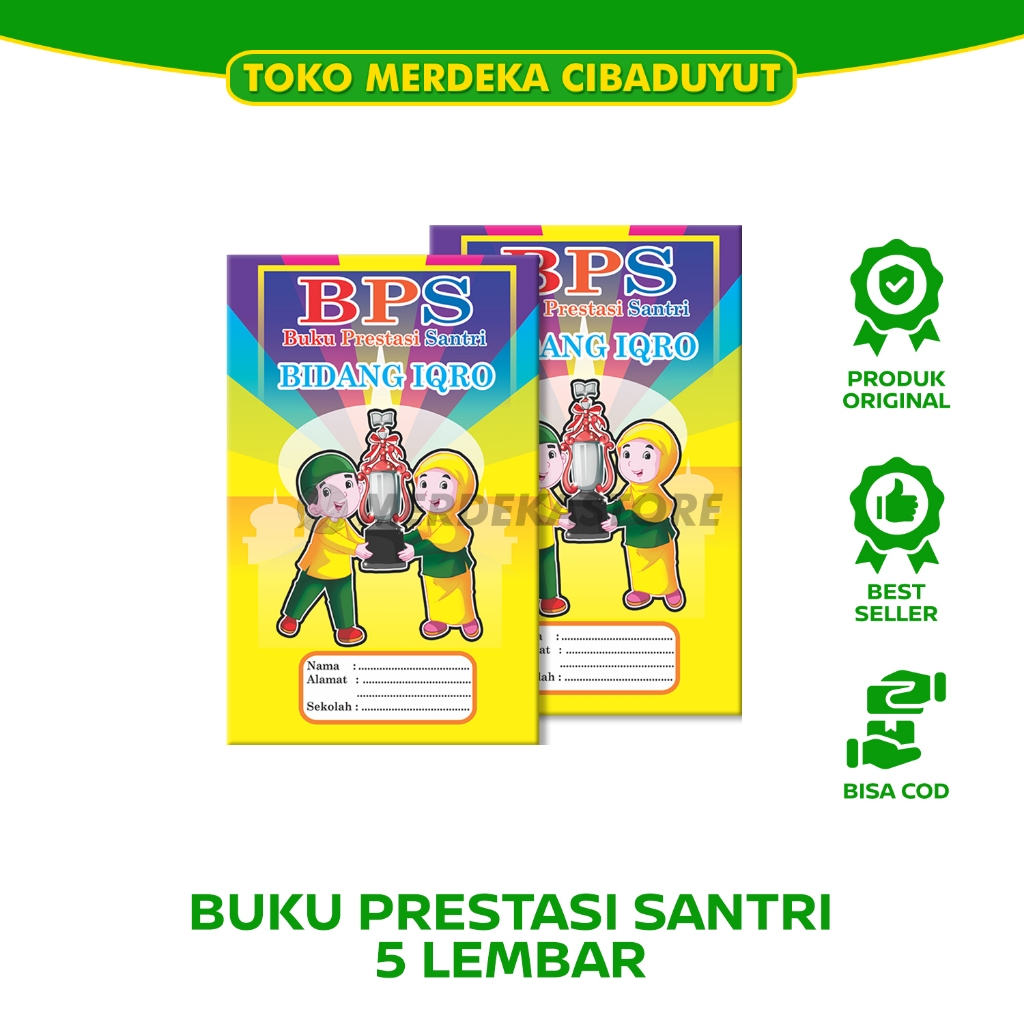 CAHAYA BPS IQRO 2 | Iqra Achievement Book สําหรับศึกษา Koran, Santri tpa/tkq/tpq/tkq | 20 หน้า 10.5x