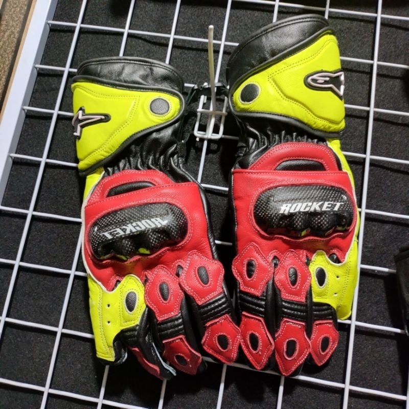 ถุงมือมอเตอร์ไซค์ Full Road Race Racing Fiber Shell ป้องกันการกระแทกแตก