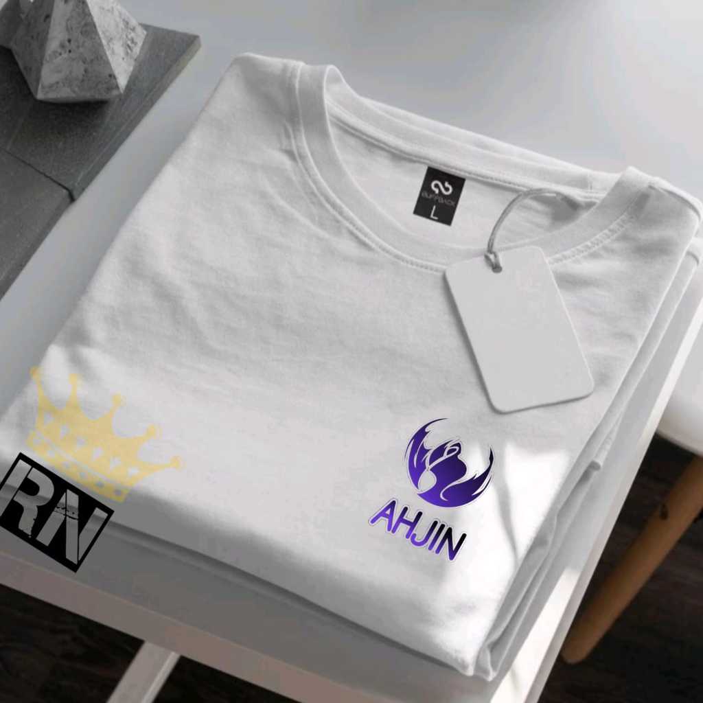 เสื้อยืด Solo Leveling Sung Jin Woo พร้อมโลโก้ AHJIN GUILD ในเกาหลี Anime Semi Cotton