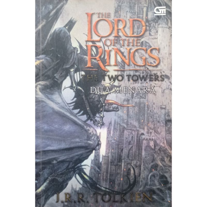 แหวน The Lord of The Rings - The Two Towers โดย J.R.R. หนังสือแปลภาษาอินโดนีเซีย 432 หน้า