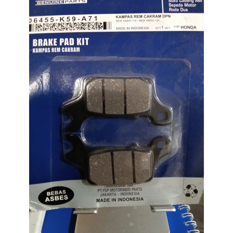 ฝาครอบดิสก์เบรกหน้า K59 Vario 150 ใหม่ Reteng แยกประเภท 06455-K59-A71 YSP