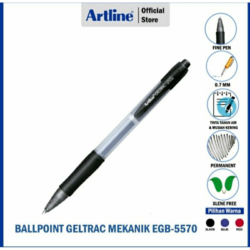 ปากกา Artline Geltrac Click (1 ชิ้น) || ปากกาลูกลื่น Artline พรีเมี่ยม