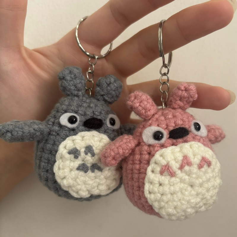 GANTUNGAN Plushie Totoro Amigourumi | พวงกุญแจถัก Amigurumi Totoro | พวงกุญแจถัก Amigurumi Totoro | 