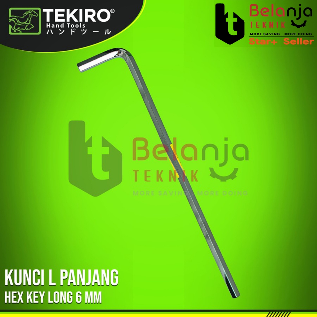 Tekiro Hex Key ยาว 6 มม. กุญแจ L 6 มม. Tekiro Hex Key ยาว