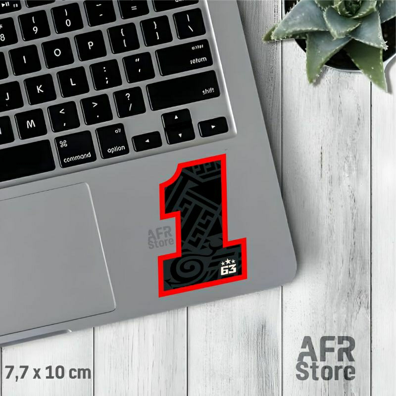 Hitam 2022 Black 1 Pecco Bagnaia Sticker