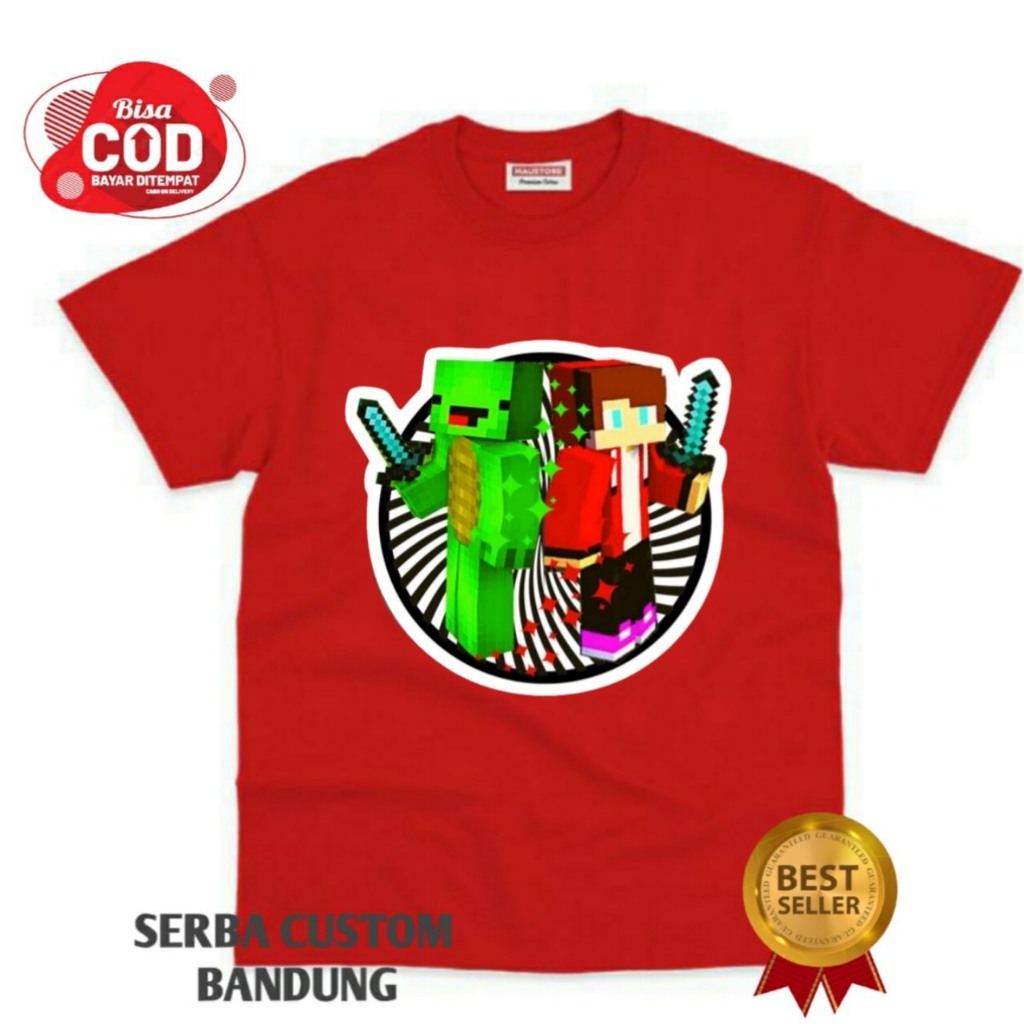 JJ & Mikey Maizen Minecraft เสื้อยืดเด็ก