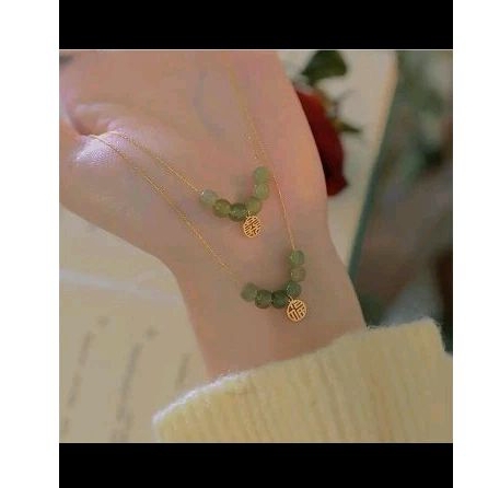 K62 สร้อยคอหยกแท้***