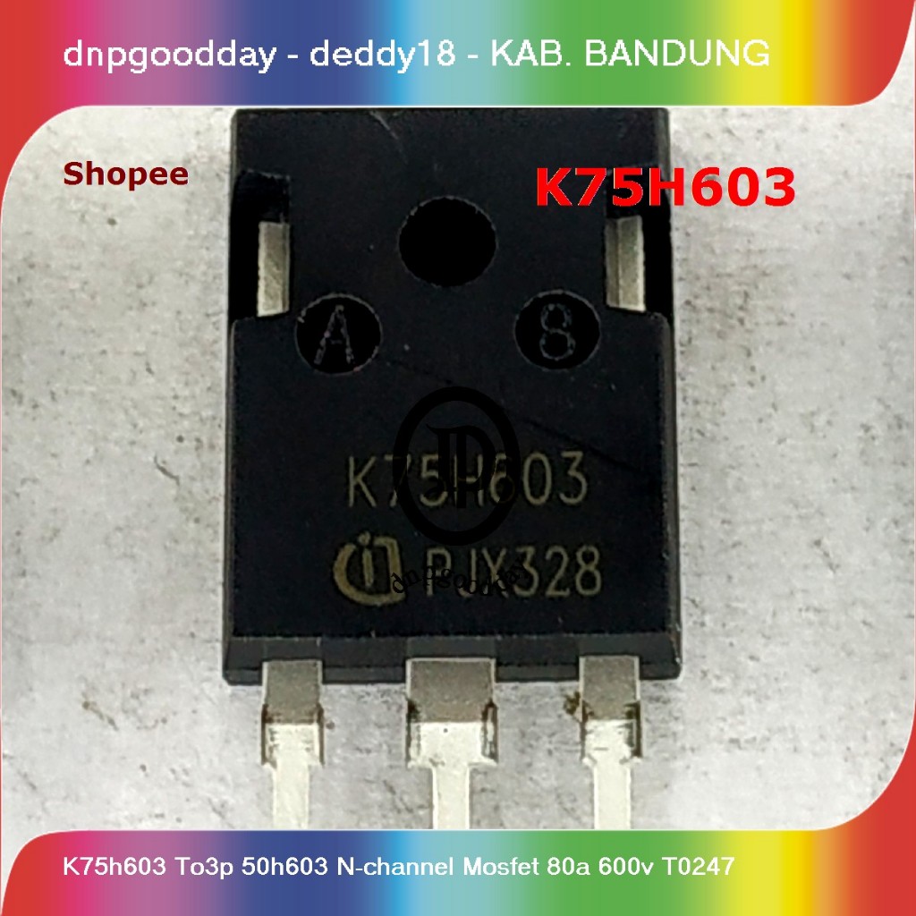 K75h603 to3p 50h603 n-channel mosfet 80a 600v t0247