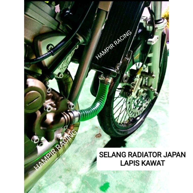 NINJA R RR SS ZX150 RADIATOR HOSE JAPAN WIRE COATED RADIATOR HOSE NINJA 150R UPPER และ LOWER RADIATOR ท่อ