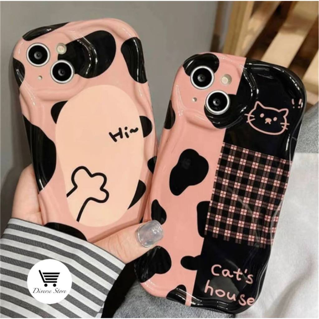 DS011 SOFTCASE SILICON SHOCKPROOF MOTIF CATS HOUSE GRID สําหรับ VIVO Y27 4G 2023 Y35 2022 Y78 Y36 Y9