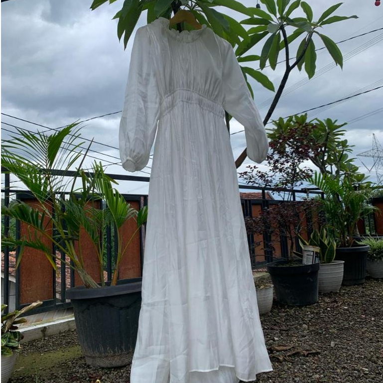 Amara Dress/Muslim Gamis Material Shimmer Silk Plain