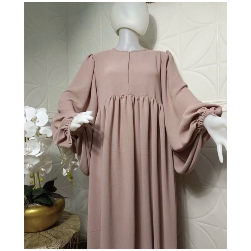 Luna Tille GAMIS Only PREMIUM AIRFLOW วัสดุจีบ (ไม่มี HIJAB)