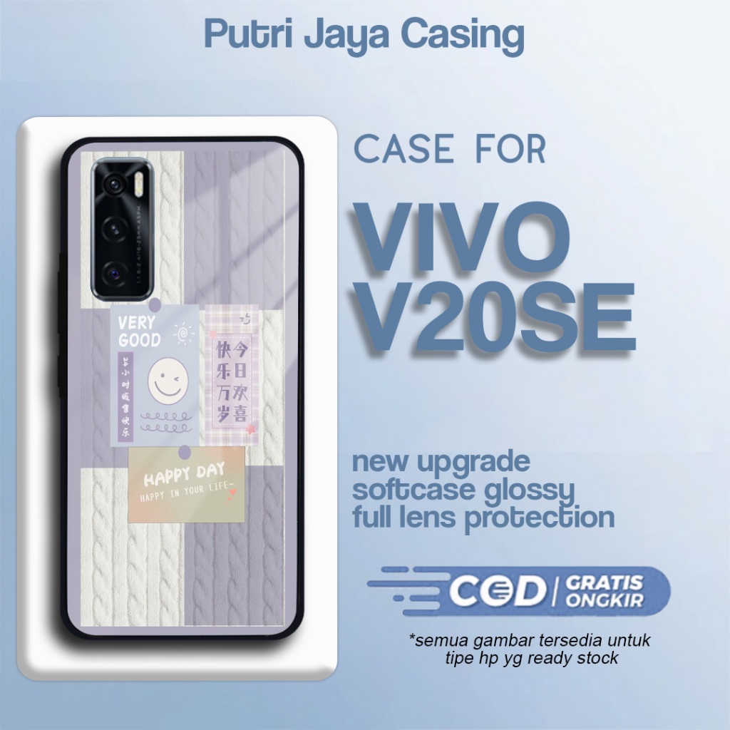 เคส Vivo V20 SE ล่าสุดน่ารัก 02 เคส V20 SE Hardcase Softcase Glossy Kesing PutriCasing