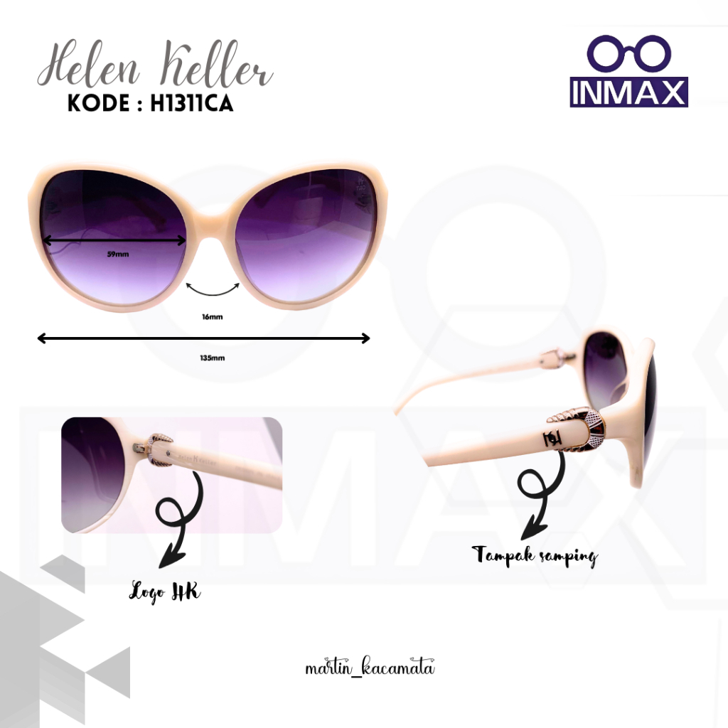 Helen Keller / Women& 39;s Travel Glasses / แว่นกันแดด / H1311CA