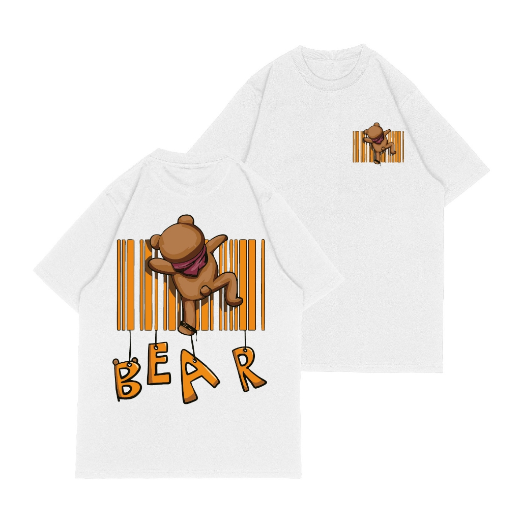 เสื้อยืด Kaos Oversize BEAR Size M-XXL (ชายและหญิง)