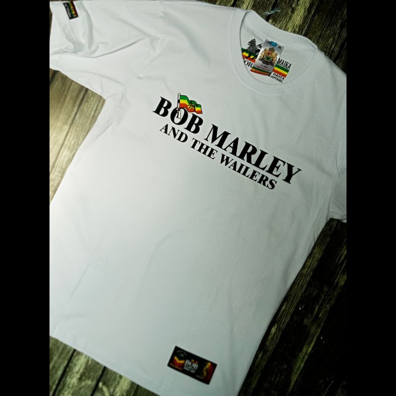 Putih เสื้อยืด BOB MARLEY AND THE WAILER สีขาว ของแท้ JAVAMAIKA RASTA APPAREL B