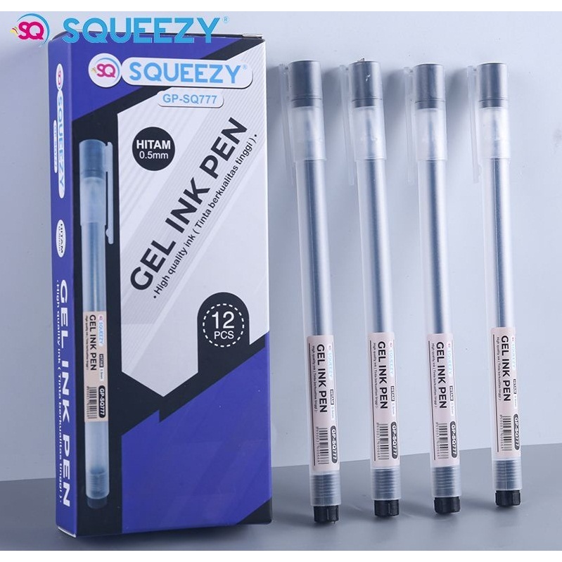 SQUEEZY GP-SQ777 ปากกาเจล 0.5mm (ราคาต่อโหล)