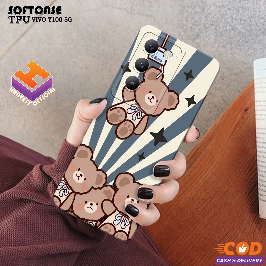เคส HP VIVO Y100 5G 2024 - เคสแฟชั่นน่ารัก - เคส VIVO Y100 5G Softcase - กล้อง Pro - เคส VIVO Y100 5
