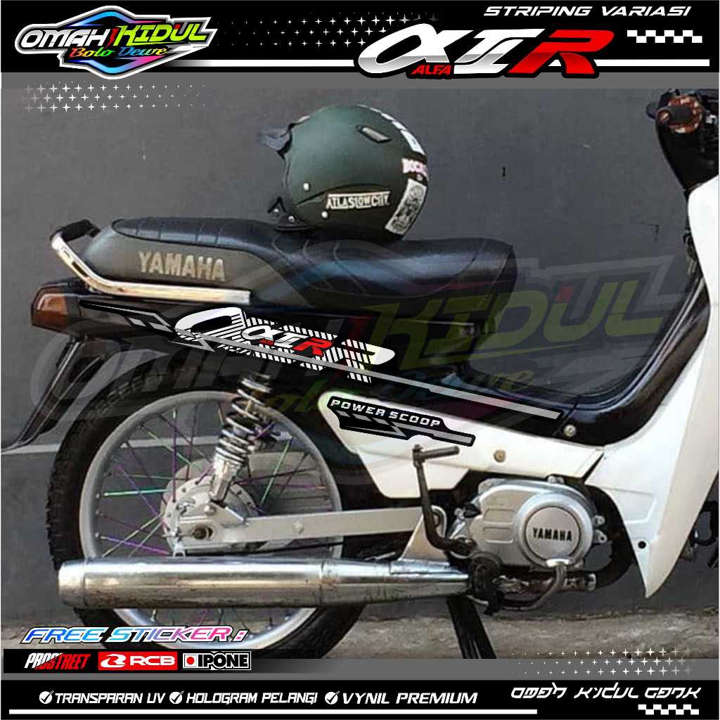 YAMAHA ALFA VARIATION STRIPING / YAMAHA ALFA MOTORCYCLE VARIATION STICKER