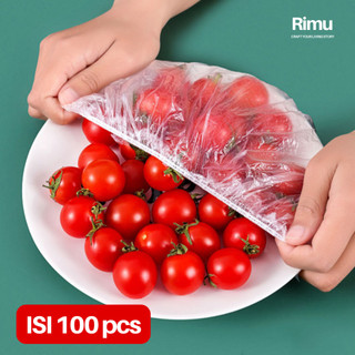 Plastik Penutup Makanan Buah Buahan Karet Anti Debu Shower Cap Serbaguna 100pcs