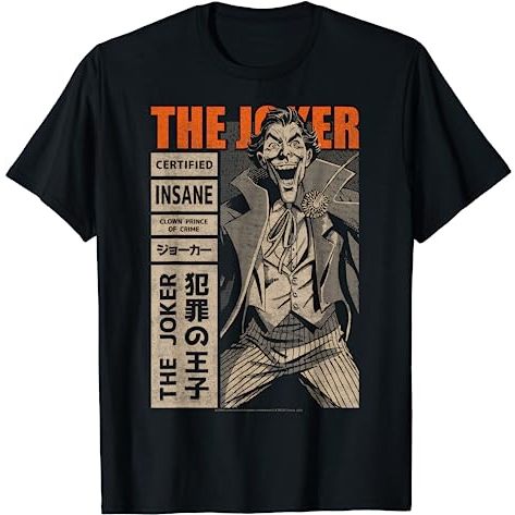 Distro CLOTHES DC Comics เสื้อยืด Joker Certified Insane