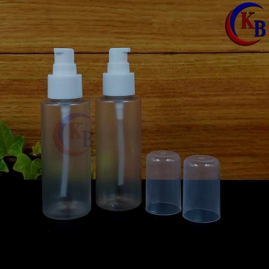 ขวดปั๊มบําบัด FCP 100 มล. / คอพลาสติกขวด PET RF 100 มล. 24
