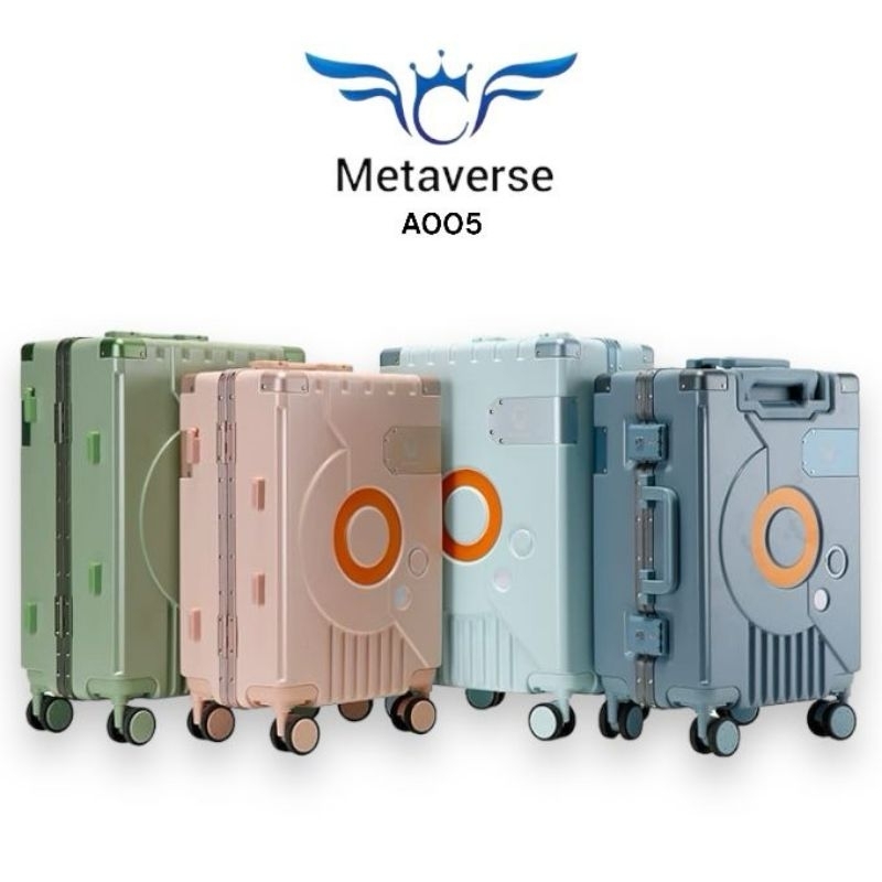 Metaverse A005 กระเป๋าเดินทาง หมุนได้ 360 องศา ขนาด 18 นิ้ว 20 นิ้ว 24 นิ้ว และล้อ 4 ล้อ กันแตก