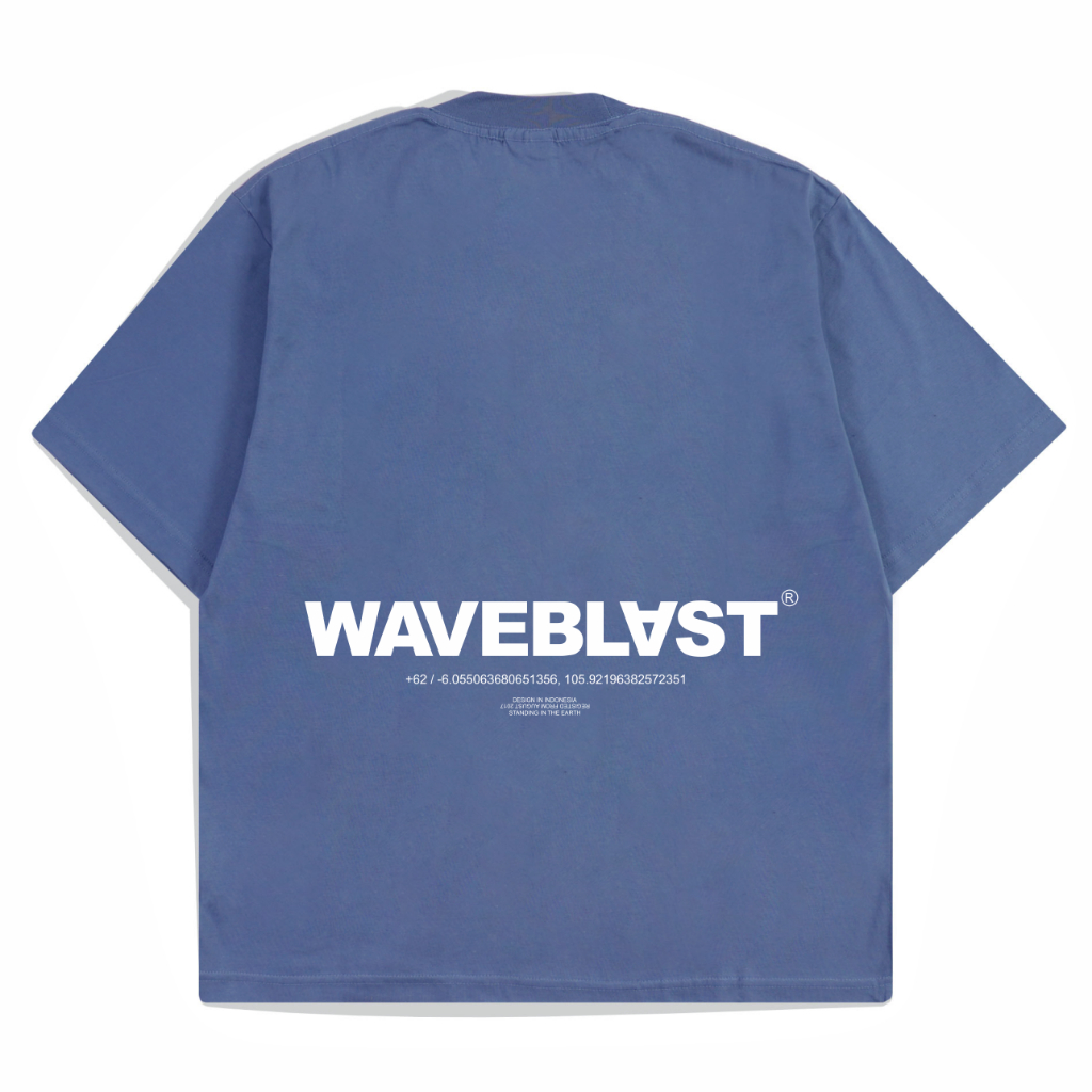 Waveblast Oversize T-Shirt Inverse Steel Blue