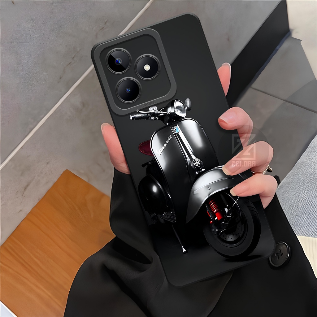 เคสโทรศัพท์ REALME C51/C51S ล่าสุด - เคสแฟชั่น Vespa - เคส REALME C51/C51S Softcase - เคส REALME C51