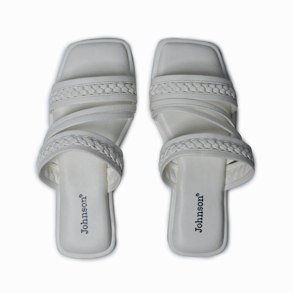 JOHNSON รองเท้าแตะผู้หญิง - HECATE WHITE