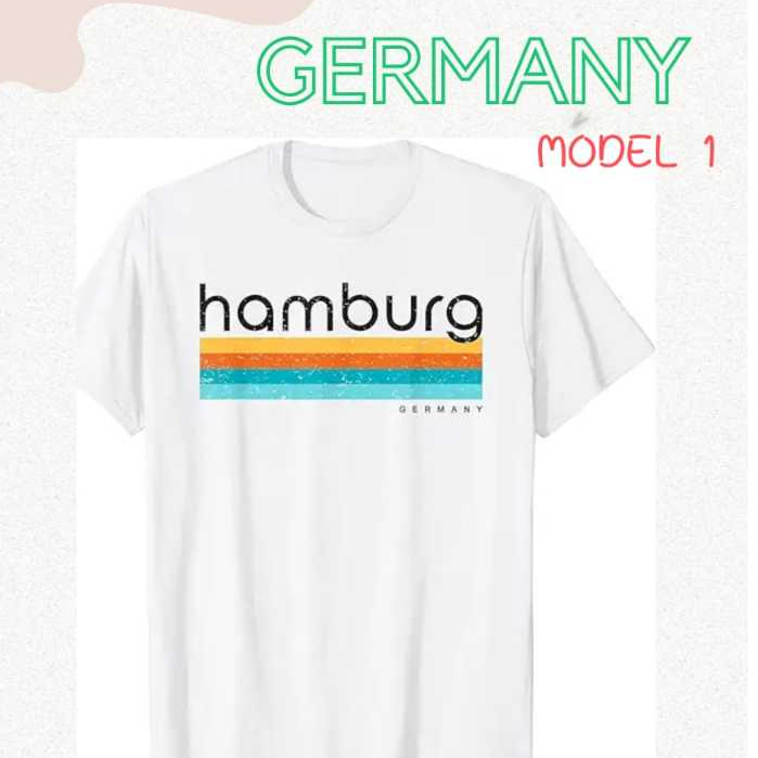 เสื้อยืด โดย HAMBURG GERMANY GERMANY หลายรุ่น 1