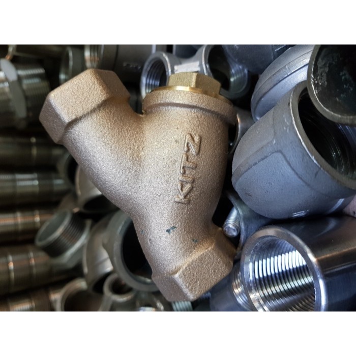 Y Strainer 3/8 KITZ Class 150w.og Brass/Strainer