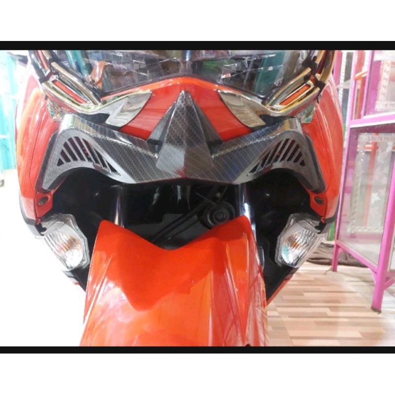 Winglet nmax155 2020 โป๊ะหน้า nmax 2020 แตรหน้า nmax 2020 ถึง 2024 Nmax ครอบไฟหน้าล่าง