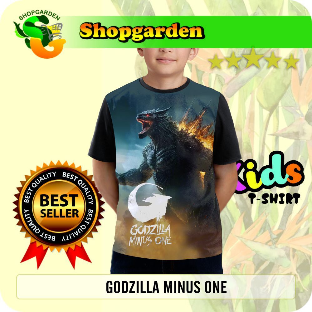 เสื้อยืด พิมพ์ลาย Godzilla MINUS ONE สําหรับเด็กผู้ชาย และเด็กผู้หญิง | สวนช้อป