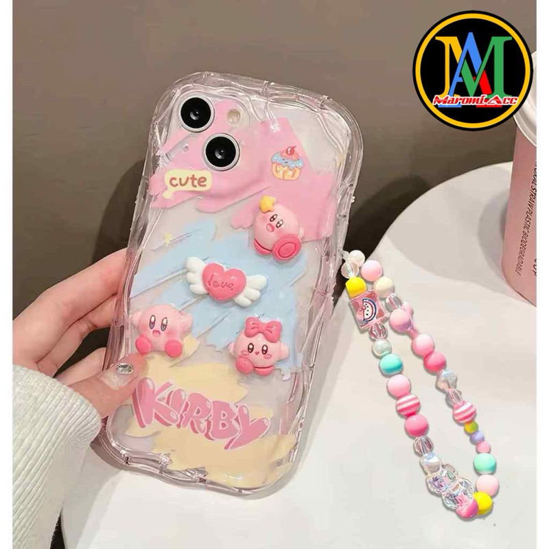 HP GANTUNGAN M037 SOFT CASE CASING ตุ๊กตาน่ารัก KIRBY 3D infinix SMART 4 5 7 8 PRO 8 PLUS HOT 9 10 1