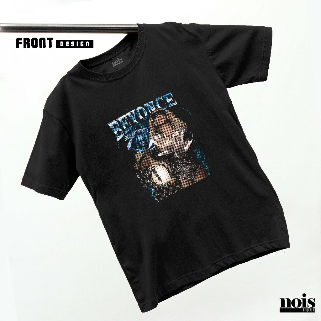NOIS เพลงเสื้อยืด Beyonce Cotton Combed 30s เสื้อยืดสําหรับผู้ชายและผู้หญิง MS140