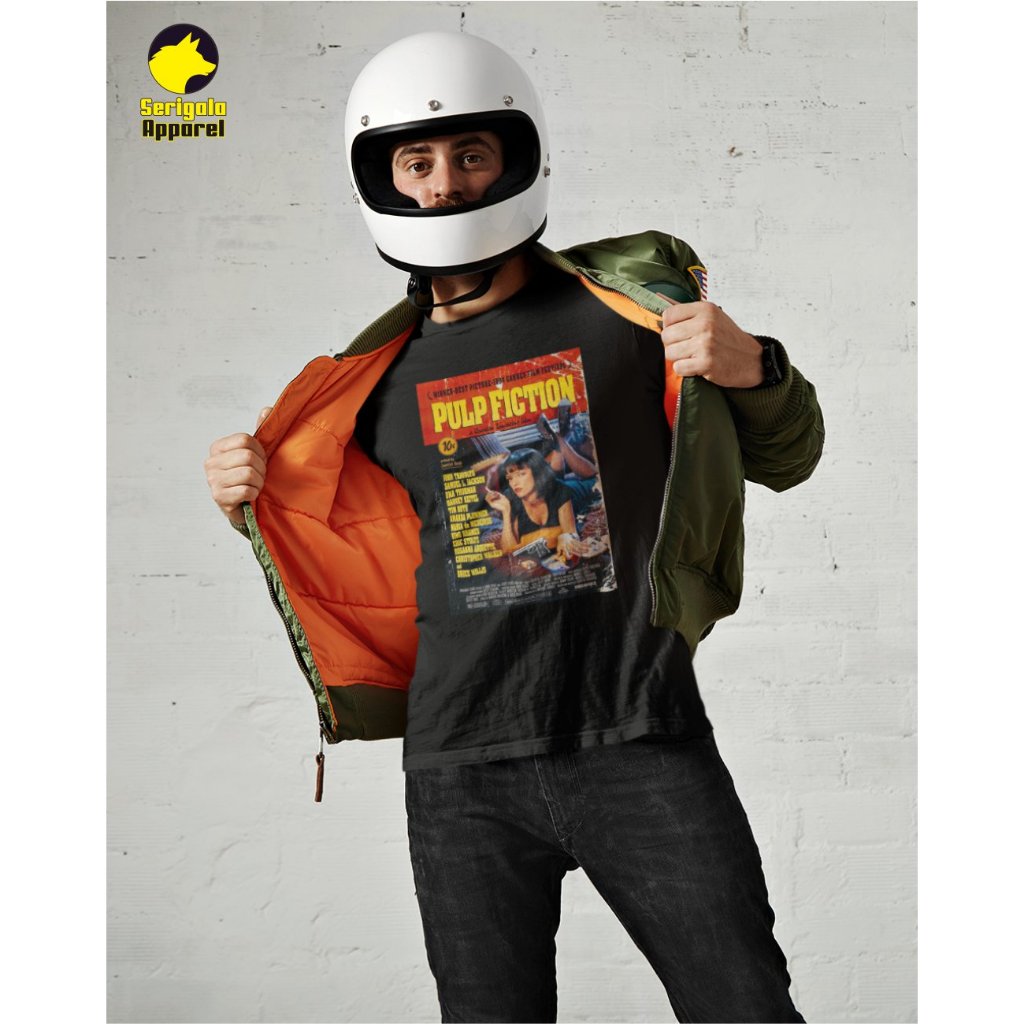 PULP FICTION FILM เสื้อยืด / ผ้าฟิล์ม / TOPS / เสื้อยืดผู้ชาย / PULP FICTION / ท็อปส์ซูของผู้ชาย / P