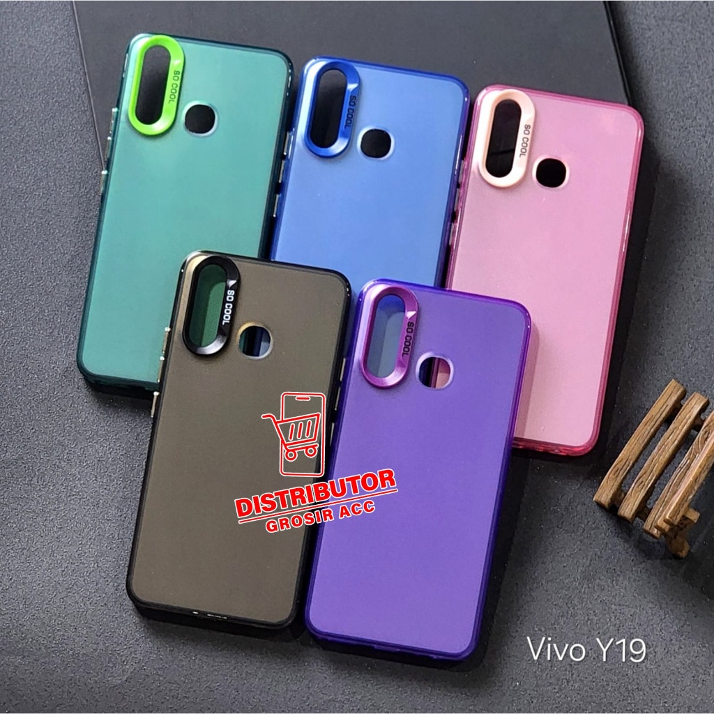 VIVO Y19 CASE IMD HYBRID PLATE HOLOGRAM CASE SOCOOL VIVO Y19 SC-1