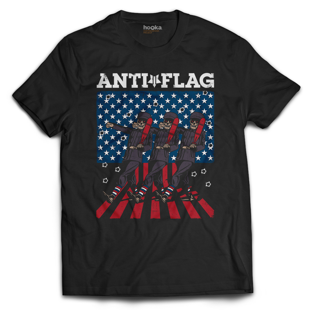 Anti Flag Hooka Distro Premium T-Shirt Anti Flag Band Shirt