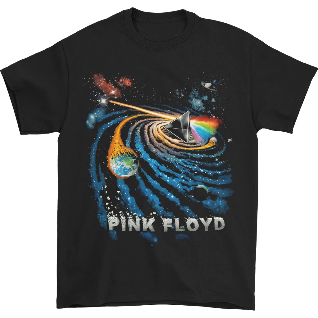 เสื ้ อยืด Pink Floyd Dark Side Galactic Premium T-Shirt Music Band Pink Floyd | เสื ้ อยืดวงร ็ อคโลหะ