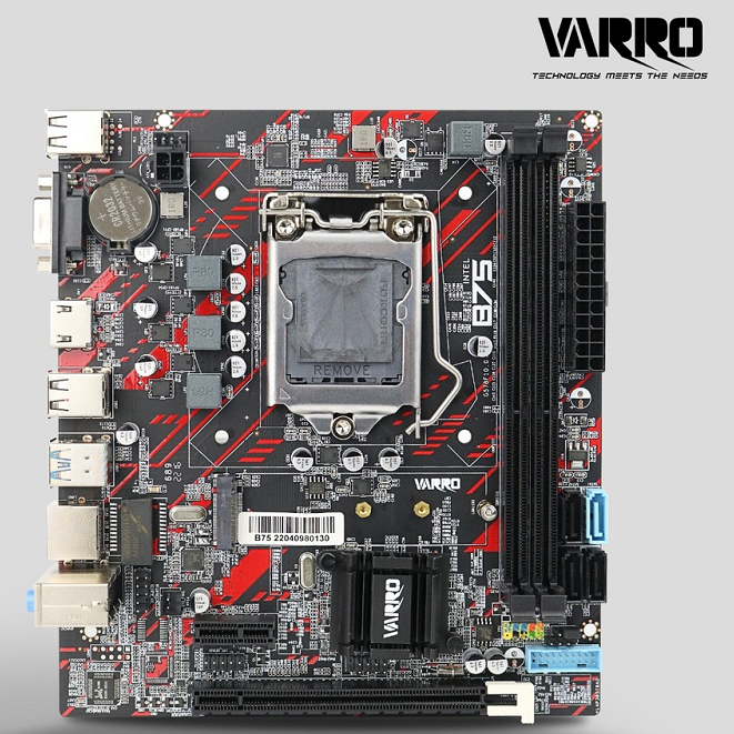 เมนบอร์ด Varro H61 Plus LGA 1155 เมนบอร์ด H61 +/B75 Varro USB ซ็อกเก็ต 1155 MOBO Intel LGA1155