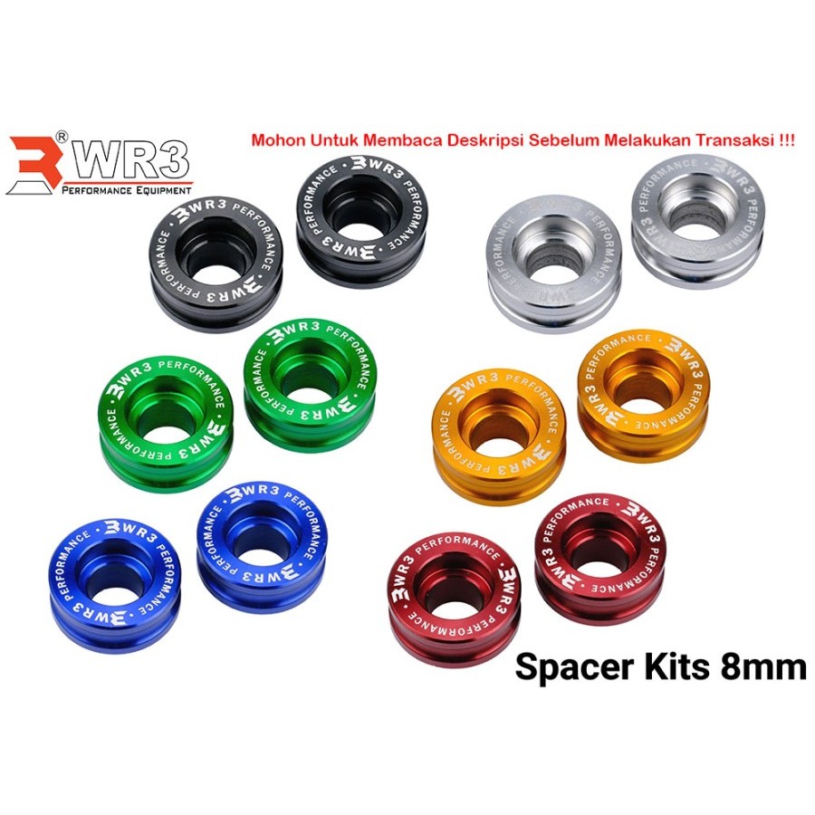 WR3 Spacer อะแดปเตอร์ Bushing 8 มม.Caliper Brembo Radial Monoblock M4 M50 GP4RS GP4RX